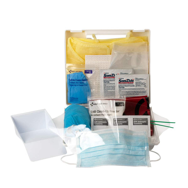 214-U/FAO Body Fluid Clean up Kit, 23-Piece Blood Pathogen Clean up Kit in Plastic Case